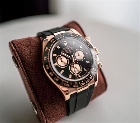 rolex daytona rose gold on model|rolex cosmograph daytona everose gold.